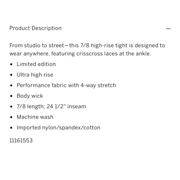 Victoria’s Secret Leggings Black Studio 7/8 High Rise Breathable S - Picture 6 of 13